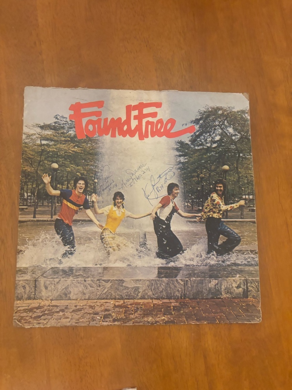 Vinyl Record Album Cover - Multicolor with Red Logo